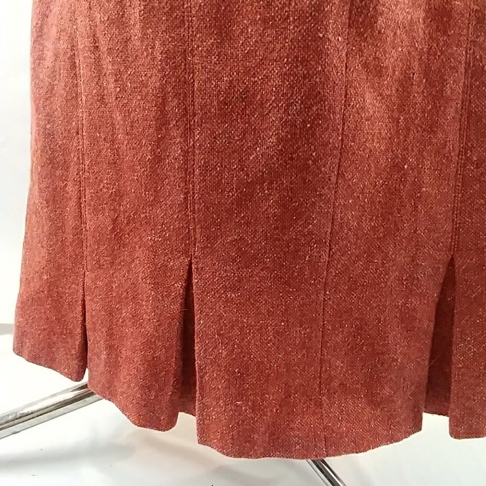 Talbots Flared Tulip Rust Skirt Size 4 - image 4